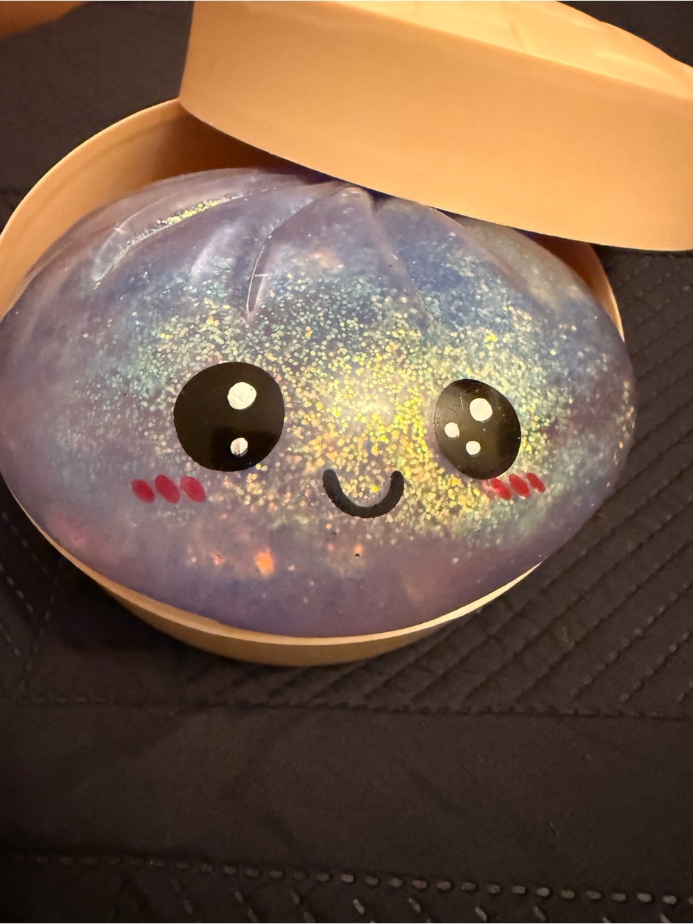 Ultra Rare Squishy Dumpling purple with holographic glitter